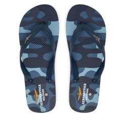 Japonki Aeronautica Militare. Niebieskie klapki i japonki męskie Aeronautica Militare, bez wzorów. Za 139.99 zł.