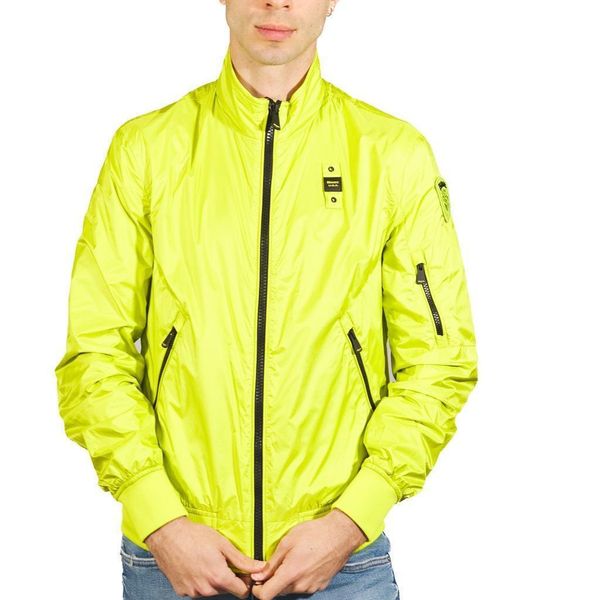 Kurtka BLAUER GIUBBINI CORTI FODERAT Żółty. Żółte kurtki męskie Blauer, bez wzorów, z tkaniny, bez ramiączek, bez kaptura. Za 711.99 zł.