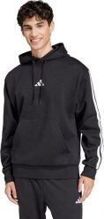 Bluza męska adidas Essentials 3-Stripes czarna JE6297 XL. Czarne bluzy nierozpinane męskie ADIDAS, m, bez wzorów, bez ramiączek, bez kaptura. Za 258.58 zł.