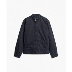 Kurtka Superdry Harrington classique. Niebieskie kurtki męskie Superdry., m, bez wzorów, bez ramiączek, bez kaptura. Za 548.95 zł.