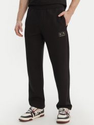 Armani Exchange Spodnie dresowe XM001774 AF19936 UC001 Czarny Regular Fit. Czarne spodnie dresowe męskie Armani Exchange, bez wzorów, z dresówki. Za 639.99 zł.