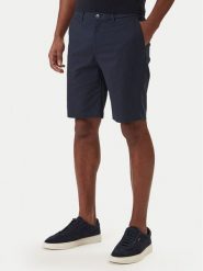 Calvin Klein Szorty materiałowe LV04LF622G Granatowy Slim Fit. Niebieskie szorty męskie Calvin Klein, bez wzorów, z bawełny. Za 369.99 zł.