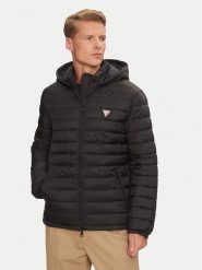 Guess Kurtka puchowa M4YL99 WG922 Czarny Regular Fit. Czarne kurtki męskie Guess, m, z aplikacjami, z puchu, bez ramiączek, bez kaptura. Za 779.99 zł.