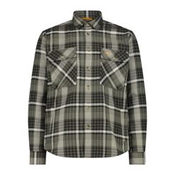 Koszula męska CMP 34S2717. Zielone koszule męskie CMP, m, bez wzorów, bez kołnierzyka, bez ramiączek. Za 289.99 zł.