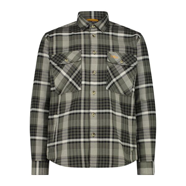 Koszula męska CMP 34S2717. Zielone koszule męskie CMP, m, bez wzorów, bez kołnierzyka, bez ramiączek. Za 309.99 zł.