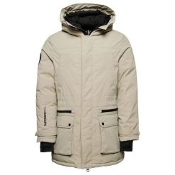 Pikowana parka Superdry City. Szare parki męskie Superdry., na zimę, m, bez wzorów, bez kaptura. W wyprzedaży za 704.00 zł.
