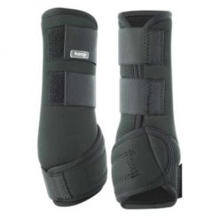 Neoprenowe getry ujeżdżeniowe dla koni Horze. Czarne legginsy męskie HORZE, s, bez wzorów, z neoprenu, do jazdy konnej. Za 168.50 zł.