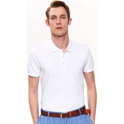 T-SHIRT POLO Z FAKTURĄ DOPASOWANY. Koszulki polo męskie TOP SECRET. Za 49.99 zł.