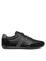 Geox Półbuty U Wells U45T5A 022ME C9999 Czarny. Czarne codzienne półbuty męskie Geox, bez wzorów, ze skóry, bez obcasa, bez zapięcia. Za 259.99 zł.