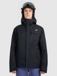 4F Kurtka narciarska membrana 10000 męska - czarna 3XL. Czarne kurtki narciarskie i snowboardowe męskie 4f, na zimę, m, bez wzorów, z materiału, bez kaptura, narciarskie. Za 699.99 zł.