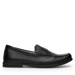 Mokasyny GINO ROSSI. Czarne mokasyny męskie Gino Rossi, bez zapięcia. Za 223.99 zł.