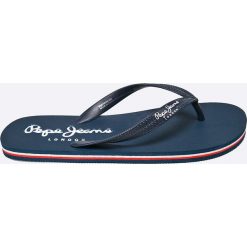 Pepe Jeans - Japonki. Niebieskie klapki i japonki męskie Pepe Jeans, bez wzorów, z gumy. Za 89.90 zł.