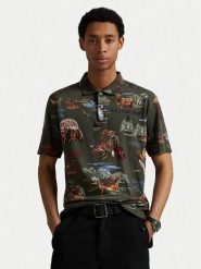 Polo Ralph Lauren Polo 710980789001 Khaki Regular Fit. Brązowe koszulki polo męskie Polo Ralph Lauren, m, bez wzorów, z bawełny, bez kołnierzyka, bez ramiączek. Za 869.99 zł.