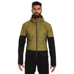 Męska hybrydowa kurtka ocieplana Kilpi GARES-M. Zielone kurtki męskie Kilpi, m, bez wzorów, z nylonu, sportowe, bez ramiączek, bez kaptura. Za 370.41 zł.