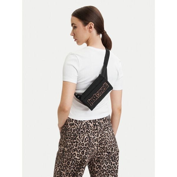 Nerka Just Cavalli. Czarne saszetki męskie Just Cavalli, bez wzorów, małe. Za 489.99 zł.