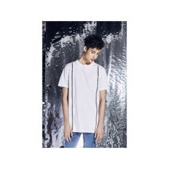 T-shirt z suwakami na froncie - biały. Koszulki męskie z długim rękawem marki Male-me. Za 199.00 zł.