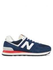 New Balance Sneakersy U574VPN Granatowy. Niebieskie buty sportowe na co dzień męskie New Balance, m, bez wzorów, ze skóry, bez ramiączek, bez kaptura. Za 349.99 zł.