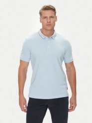 Pierre Cardin Polo C5 21374.2112 Błękitny Regular Fit. Niebieskie koszulki polo męskie Pierre Cardin, m, bez wzorów, z bawełny, bez kołnierzyka, bez ramiączek. Za 259.99 zł.