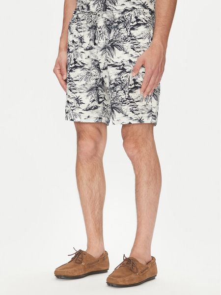 Tommy Hilfiger Szorty materiałowe MW0MW39284 Granatowy Regular Fit. Niebieskie szorty męskie Tommy Hilfiger, bez wzorów, ze lnu. Za 299.99 zł.