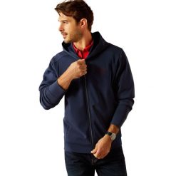 Bluza z kapturem z pełnym zamkiem błyskawicznym Ariat Antez. Niebieskie bluzy z kapturem męskie ARIAT, bez wzorów, z dresówki, z kapturem. Za 481.00 zł.