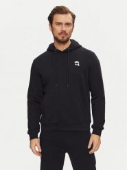 KARL LAGERFELD Bluza 705711 551900 Granatowy Regular Fit. Niebieskie bluzy nierozpinane męskie KARL LAGERFELD, m, bez wzorów, z bawełny, bez ramiączek, bez kaptura. Za 459.99 zł.