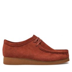 Mokasyny Clarks. Brązowe mokasyny męskie Clarks, bez zapięcia. Za 319.99 zł.