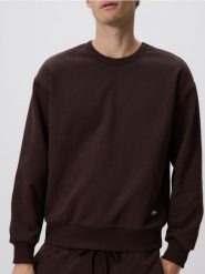 Gładka bluza z bawełną - brązowy. Brązowe bluzy nierozpinane męskie Reserved, l, bez wzorów, z bawełny, bez ramiączek, bez kaptura. W wyprzedaży za 79.99 zł.