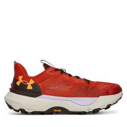 Buty do biegania Under Armour. Czerwone buty do biegania męskie Under Armour, bez wzorów, bez zapięcia, do biegania. Za 419.99 zł.