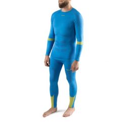 Komplet bielizny termoaktywnej narciarskiej męskiej Viking Volcanic. Niebieskie bielizna termoaktywna męska Viking, m, bez wzorów, bez ramiączek, narciarskie. Za 379.90 zł.