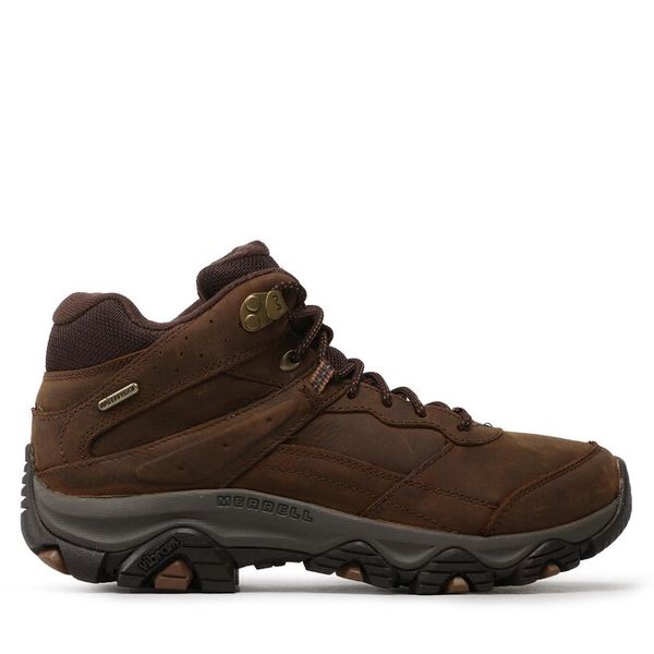 Trekkingi Merrell. Brązowe buty trekkingowe męskie Merrell, bez wzorów, bez zapięcia, trekkingowe. Za 409.99 zł.