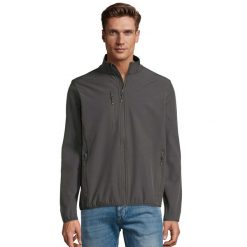Męska Kurtka Radian Soft Shell. Brązowe kurtki męskie SOL'S, m, bez wzorów, z puchu, sportowe, bez ramiączek, bez kaptura. Za 181.99 zł.