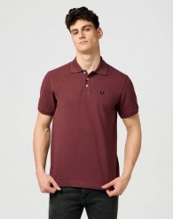 MESKA KOSZULKA POLO WRANGLER POLO SHIRT DECADENT CHOCOLATE 112371398. Czarne koszulki polo męskie Wrangler, m, bez wzorów, bez kołnierzyka, bez ramiączek. Za 89.99 zł.