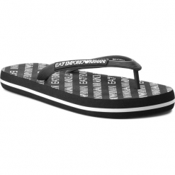 Japonki EA7 EMPORIO ARMANI - XCQ001 XCC07 00002 Black. Czarne klapki i japonki męskie EA7 Emporio Armani, z materiału. Za 269.00 zł.