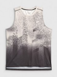 4F Koszulka do biegania regular szybkoschnąca męska - czarna XL. Czarne t-shirty męskie 4f, m, bez wzorów, z materiału, bez kołnierzyka, bez ramiączek. Za 119.99 zł.