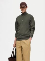 Selected Homme Bluza 16094477 Zielony Regular Fit. Zielone bluzy nierozpinane męskie Selected Homme, m, bez wzorów, z wiskozy, bez ramiączek, bez kaptura. Za 189.99 zł.