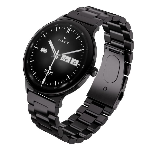 Smartwatch Garett Quantum czarny stalowy. Czarne zegarki smartwatch GARETT. Za 299.00 zł.