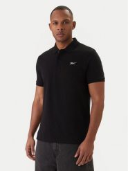 Reebok Polo Breen RK25562CCM Czarny Regular Fit. Czarne koszulki polo męskie Reebok, l, bez wzorów, z bawełny, bez kołnierzyka, bez ramiączek. Za 149.99 zł.