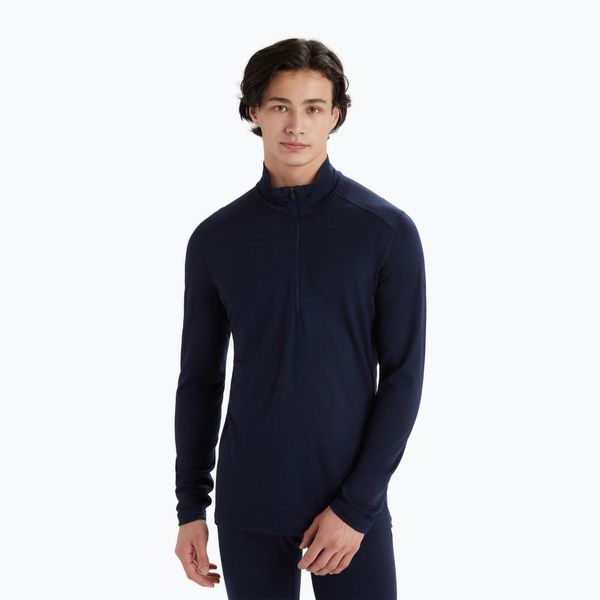 Bluza termoaktywna męska icebreaker Merino 200 Oasis Half Zip. Niebieskie bielizna termoaktywna męska Icebreaker, m, bez wzorów, bez ramiączek, narciarskie. Za 359.99 zł.