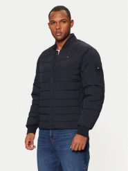 Tommy Hilfiger Kurtka bomber MW0MW37640 Granatowy Regular Fit. Niebieskie kurtki męskie Tommy Hilfiger, m, bez wzorów, z syntetyku, bez ramiączek, bez kaptura. Za 579.99 zł.