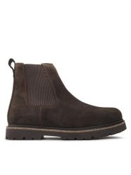 Birkenstock Sztyblety Highwood 1025726 Brązowy. Brązowe sztyblety męskie Birkenstock, ze skóry, bez obcasa, bez zapięcia. Za 669.99 zł.