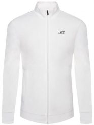 EA7 Emporio Armani Bluza 8NPM01 PJ05Z 1100 Biały Regular Fit. Białe bluzy rozpinane męskie EA7 Emporio Armani, m, bez wzorów, z bawełny, bez ramiączek, bez kaptura. Za 289.99 zł.