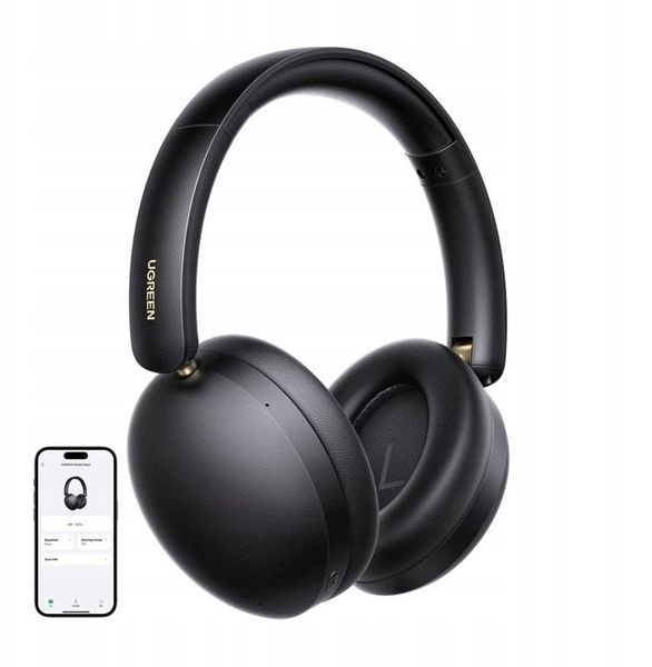 UGREEN 45018 Słuchawki nauszne Bluetoth 5.4 (czarne). Czarne słuchawki bluetooth UGREEN. Za 96.22 zł.