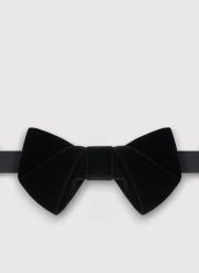 PAKO LORENTE - Czarna mucha męska. Czarne krawaty i muchy męskie Pako Lorente, bez wzorów, z poliesteru, eleganckie. Za 149.99 zł.
