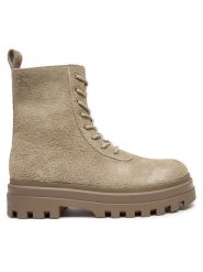 Calvin Klein Jeans Trapery Lugged Lace Zip Boot Oxf Hr Su YM0YM01068 Beżowy. Brązowe buty zimowe męskie Calvin Klein Jeans, bez wzorów, z jeansu, bez obcasa, bez zapięcia. Za 719.99 zł.
