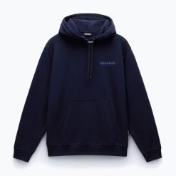 Bluza męska Napapijri B-Albula Hooded. Niebieskie bluzy nierozpinane męskie Napapijri, m, bez wzorów, sportowe, bez ramiączek, bez kaptura. W wyprzedaży za 381.60 zł.