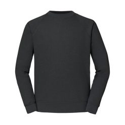 Męska Klasyczna Bluza Raglanowa. Szare bluzy nierozpinane męskie Fruit of the Loom, l, bez wzorów, klasyczne, bez ramiączek, bez kaptura. Za 64.99 zł.
