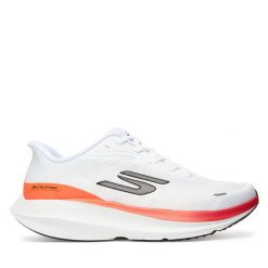 Buty do biegania Skechers. Białe buty do biegania męskie Skechers, bez wzorów, bez zapięcia, do biegania. Za 499.99 zł.