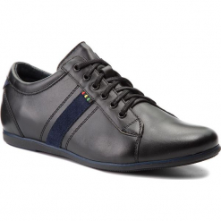Półbuty SERGIO BARDI - Barumini SS127320618GR 101. Czarne codzienne półbuty męskie Sergio Bardi, z materiału, klasyczne. W wyprzedaży za 189.00 zł.