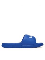 Lacoste Klapki 7-49CMA0022 Niebieski. Niebieskie klapki i japonki męskie Lacoste, bez wzorów, z tworzywa sztucznego. Za 129.99 zł.