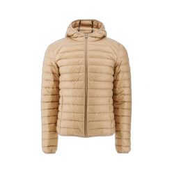 Kurtka puchowa JOTT Nico. Brązowe kurtki męskie Jott, bez wzorów, z puchu, bez ramiączek, bez kaptura. Za 406.99 zł.